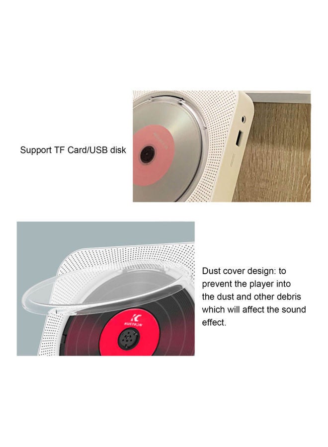 Generic - KC-909 Portable CD Player Built-in Speaker V9228EU_P White - Image 1