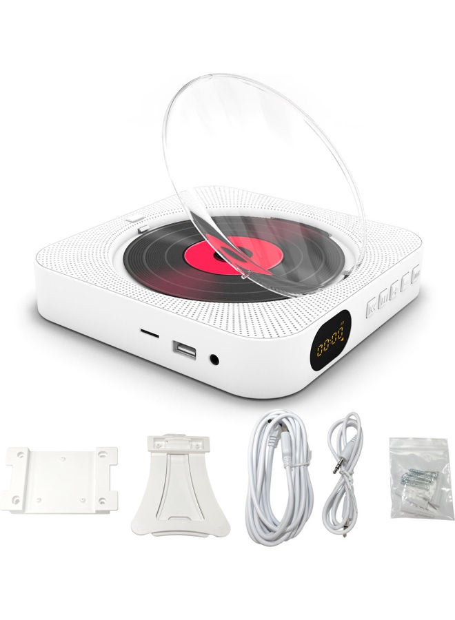 Generic - KC-909 Portable CD Player Built-in Speaker V9228EU_P White - Image 1