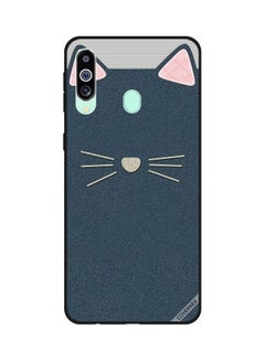 Cat Leather Pattern Protective Case Cover For Samsung Galaxy M40/A60 Multicolour