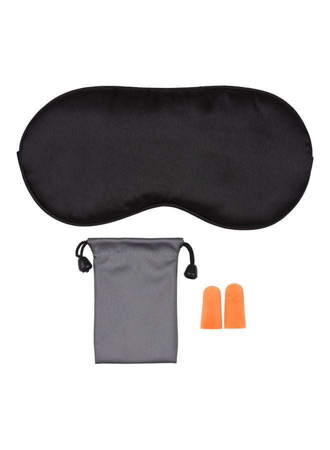 Generic - Sleeping Eye Mask Earplugs Black - Image 1