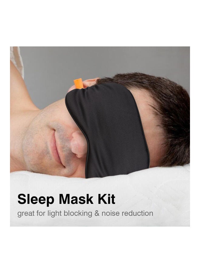 Generic - Sleeping Eye Mask Earplugs Black - Image 1