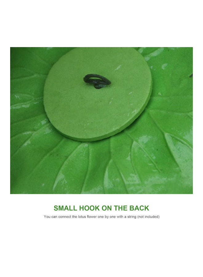 Generic 7.08 Inch Artificial Floating Lotus Flower Pink/Green  - Image 4