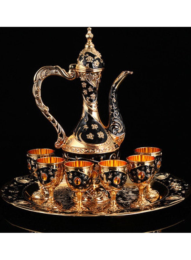 NIBEMINENT European High-End Vintage Wine Set Black/Gold 