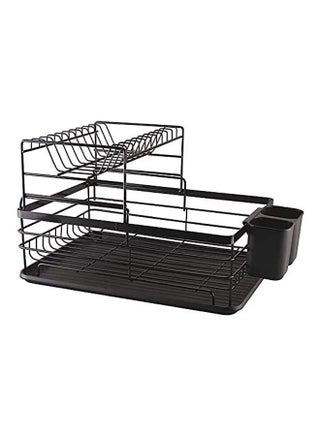 2-Tier Dish Drying Storage Rack Black 800grams - v1629719012/N50348007A_1