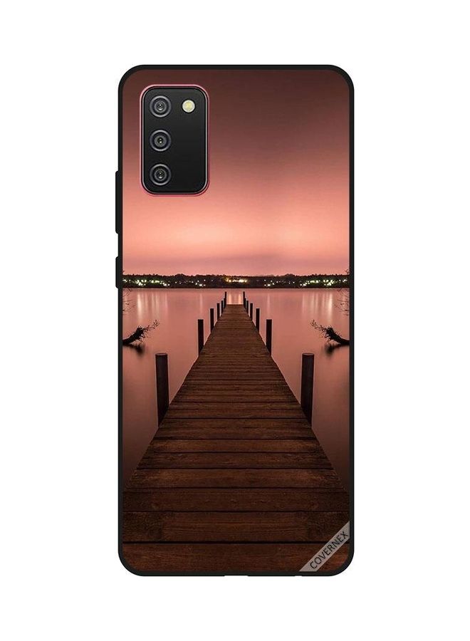 كوفرنيكس غطاء حماية واقٍ مزين بطبعة ممشى إلى البحر في المساء لهاتف سامسونج جالاكسي A02s/F02s متعدد الألوان - Image 1