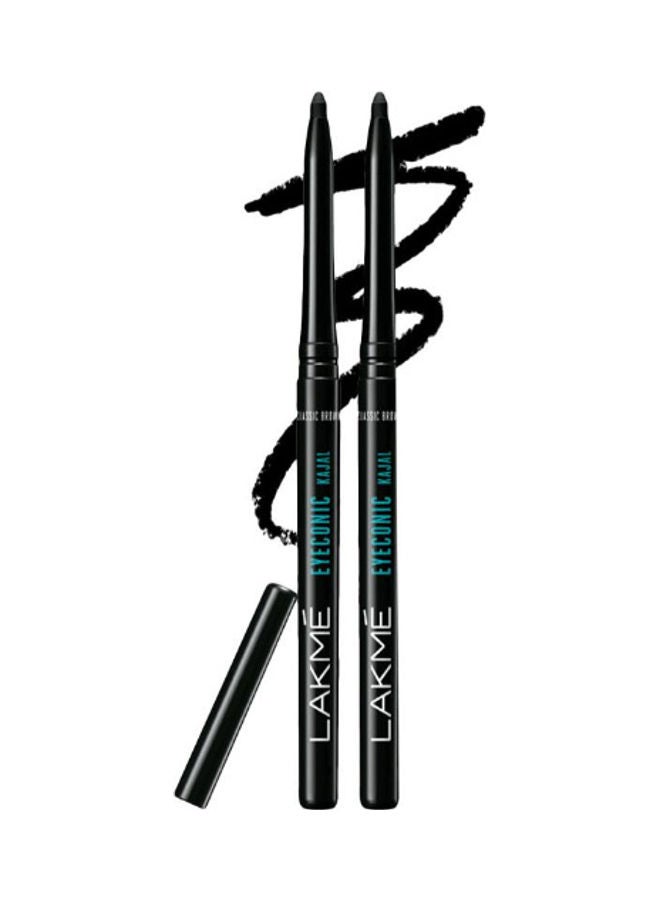 LAKME 2-Piece Eyeconic Kajal Black Last - Image 1