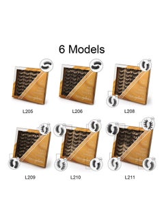 SHIDISHANGPIN 16 Pairs 3D Fake Eyelashes Black  - Image 5