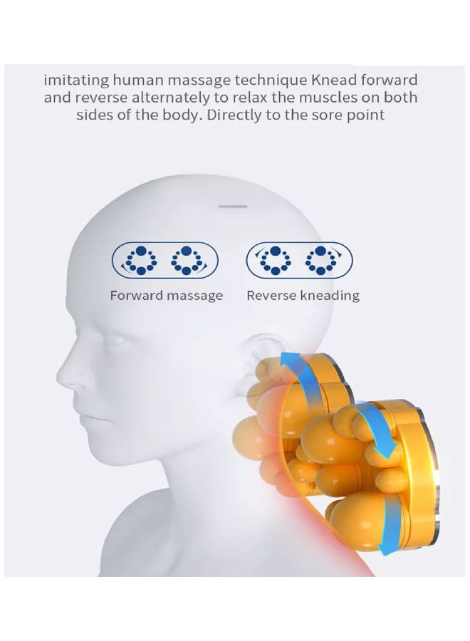 Toshionics - Shaitsu Back And Neck Pillow Massager Cervical Spine Neck Waist Shoulder Lumbar Back Body For Muscle Pain Relief Chairs Cars Cushion - Image 1