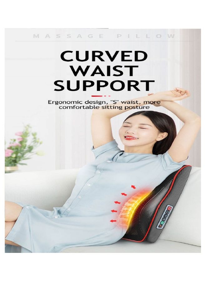 Toshionics - Shaitsu Back And Neck Pillow Massager Cervical Spine Neck Waist Shoulder Lumbar Back Body For Muscle Pain Relief Chairs Cars Cushion - Image 1
