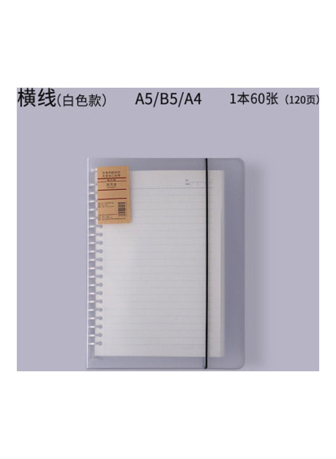 NIBEMINENT Loose-Leaf Detachable Minimalist Notepad white