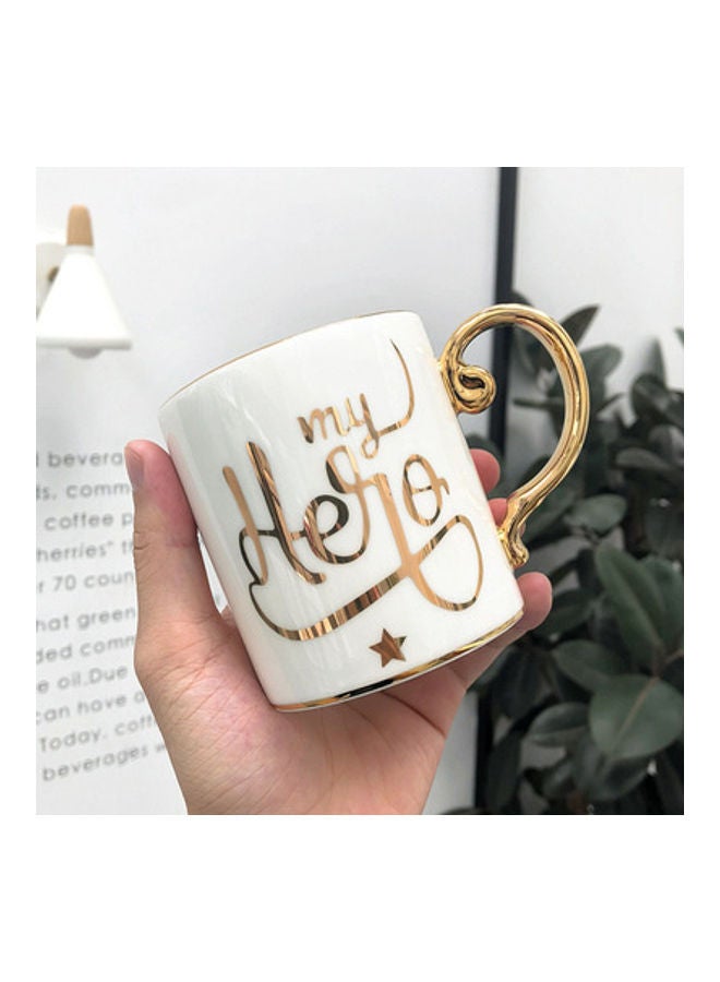 Luxury Creative Coffee Mug White/Gold