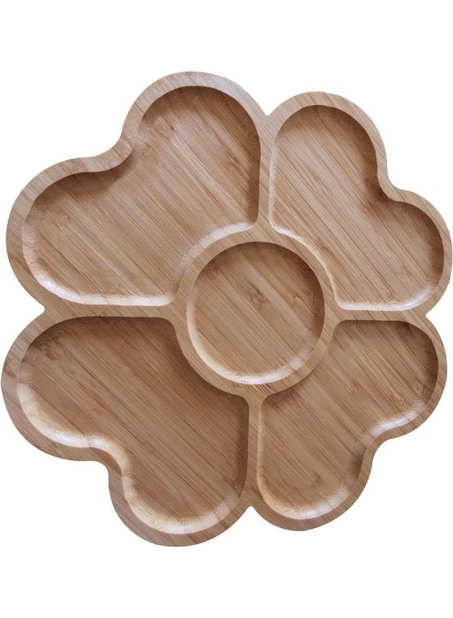 Bamboo Bowl Plate Brown 30cm - Image 2
