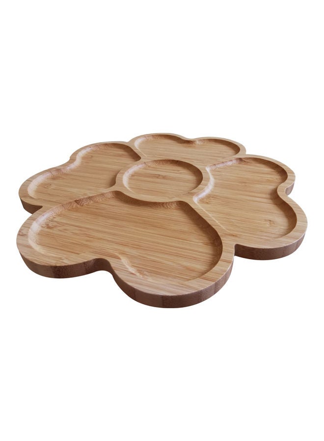 Bamboo Bowl Plate Brown 30cm - Image 3