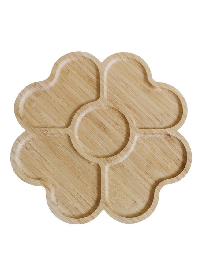 Bamboo Bowl Plate Brown 30cm - Image 4