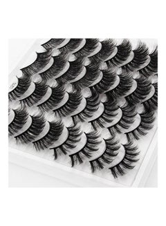 SHIDISHANGPIN 16 Pairs 3D Fake Eyelashes Black  - Image 3