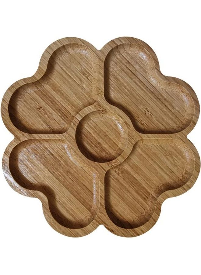 طبق تقديم من الخيزران بني/ 19سم - Image 3