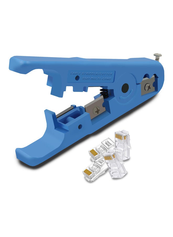 S-TEK - All In One Crimping Tool Set Black/Blue 0.4kg - Image 1