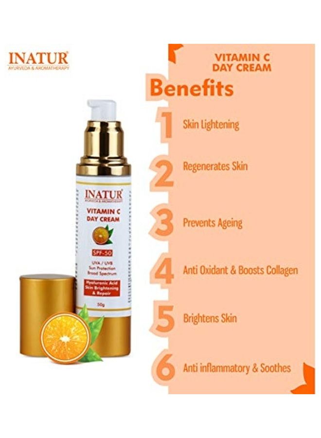 INATUR Vitamin C Day Cream Multicolour 50grams  - Image 3