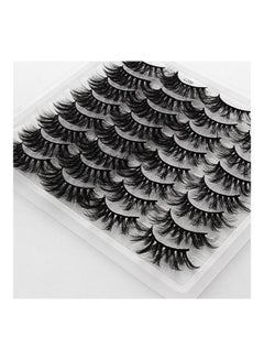 SHIDISHANGPIN 16 Pairs 3D Fake Eyelashes Black  - Image 2