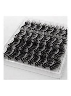 SHIDISHANGPIN 16 Pairs 3D Fake Eyelashes Black  - Image 4