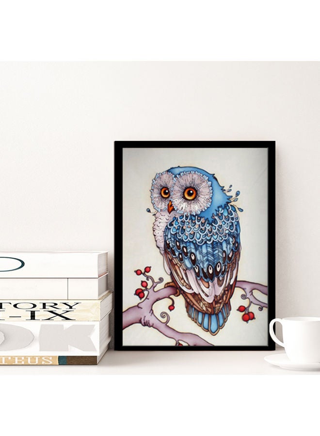 DIY 5D Diamond Painting Kit Blue/White/Brown - Image 5