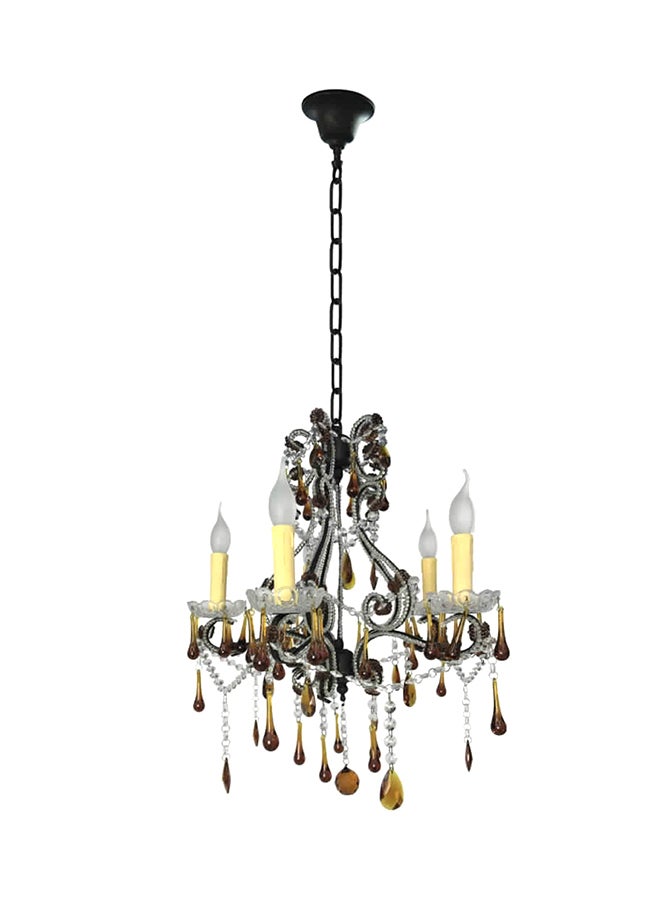 AL MASAH CRYSTAL - Chandelier Black/White/Brown 50x55cm - Image 1
