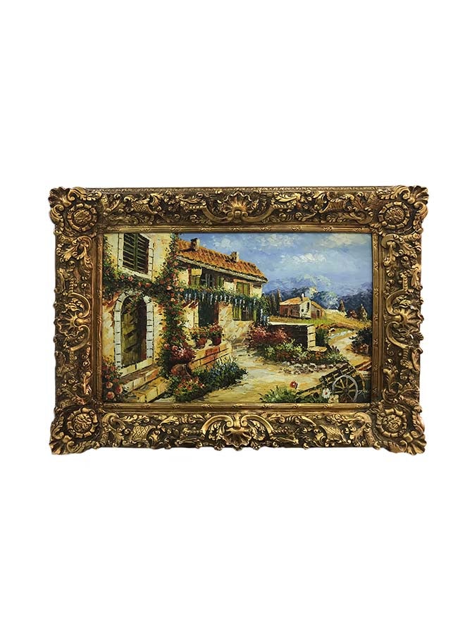 AL MASAH CRYSTAL - Decorative Picture Frame Gold 120x90cm - Image 1