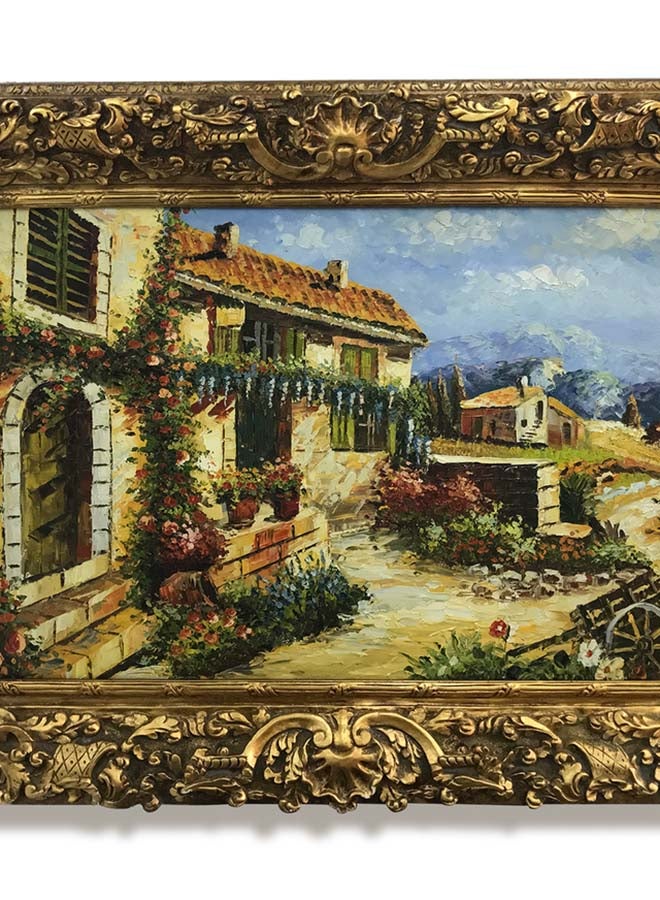 AL MASAH CRYSTAL - Decorative Picture Frame Gold 120x90cm - Image 1