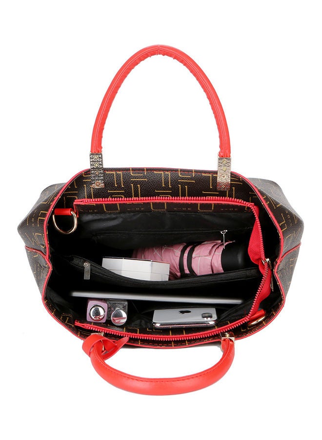 شاربدو مجموعة من 3 حقائب أنيقة بأحجامٍ مختلفة بني - Image 4