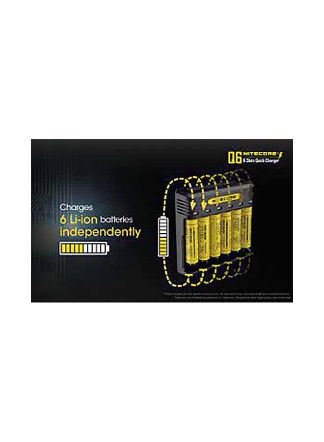 NITECORE Q6 Six Bay Lithium-Ion Battery Charger - Image 4