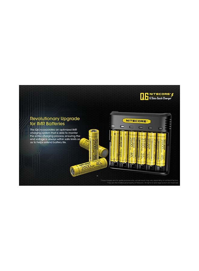 NITECORE Q6 Six Bay Lithium-Ion Battery Charger - Image 5