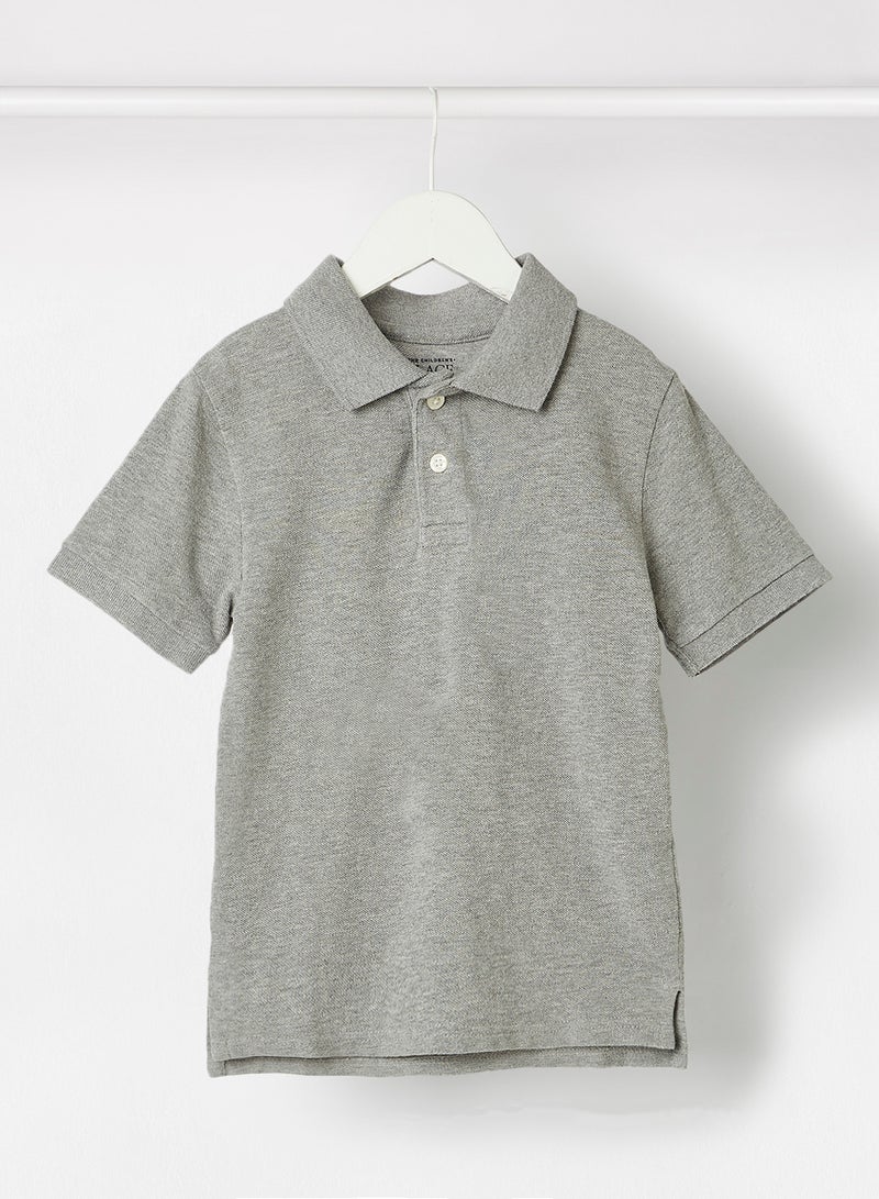 The Children's Place - Boys Basic Cotton Polo Grey - Image 1
