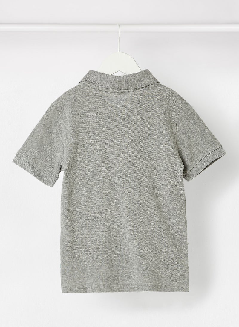 The Children's Place - Boys Basic Cotton Polo Grey - Image 1