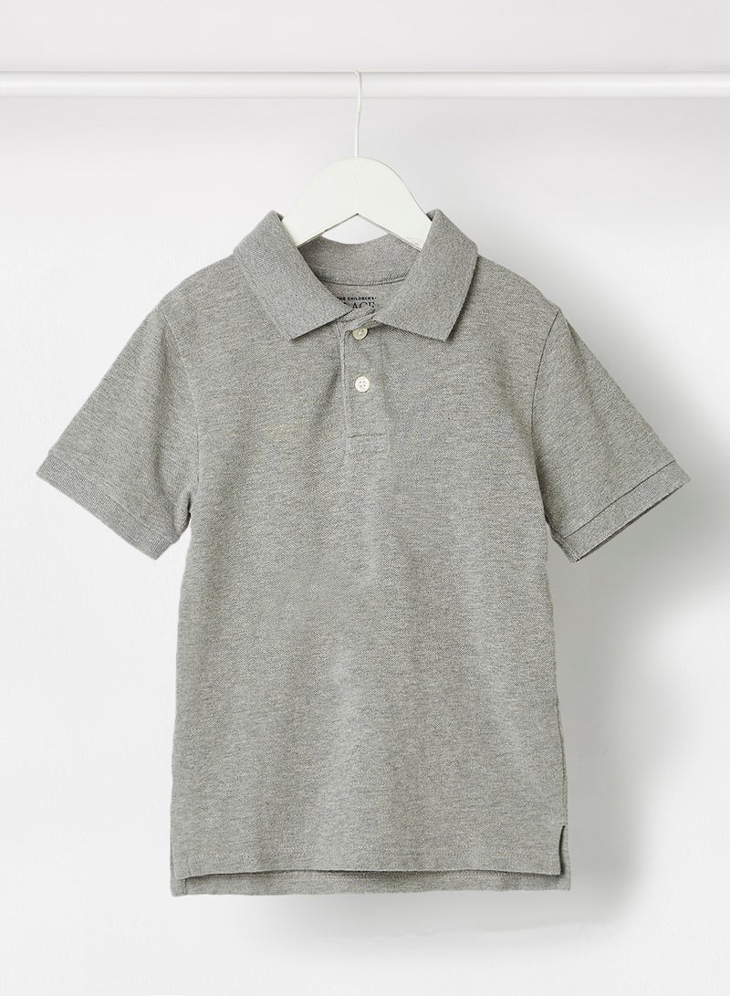 The Children's Place - Boys Basic Cotton Polo Light Grey - Image 1