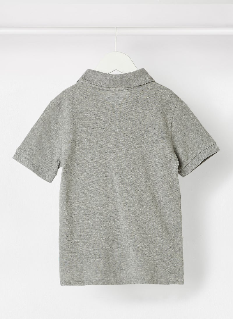 The Children's Place - Boys Basic Cotton Polo Light Grey - Image 1