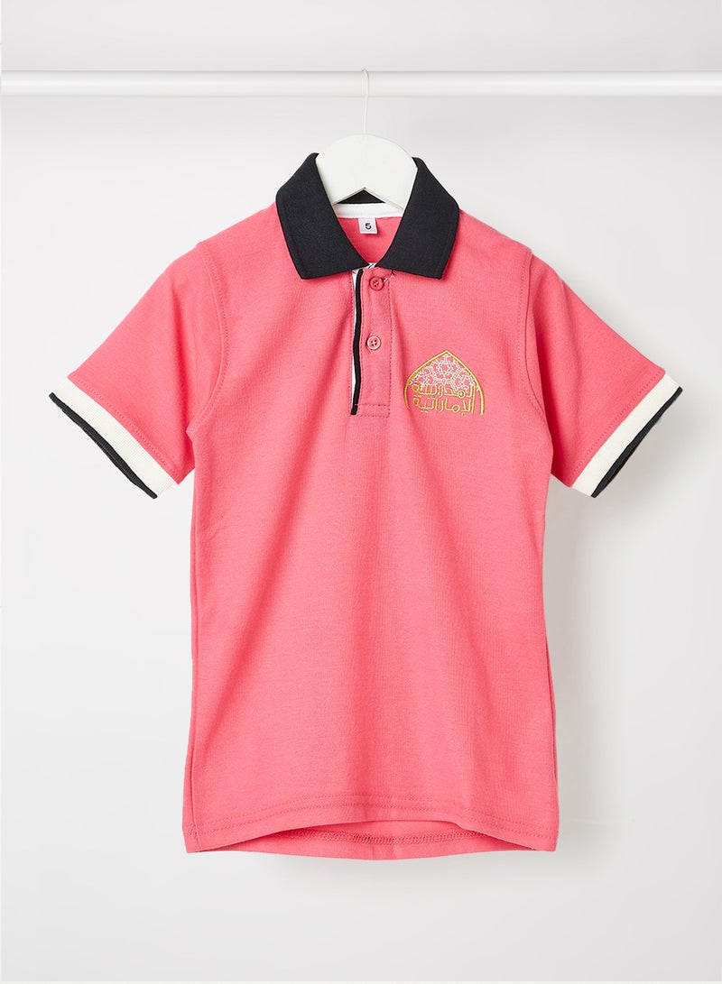 Emirates Industries Polo School Uniform Magenta/Black  - Image 1