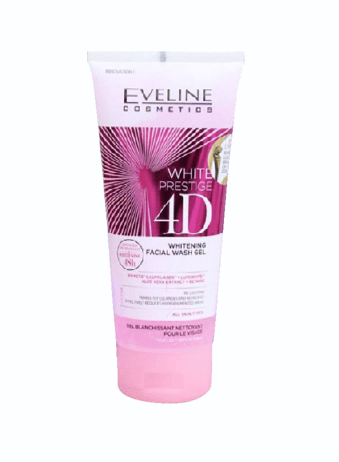 Eveline White Prestige 4D Whitening Facial Wash Gel 200ml - Image 1