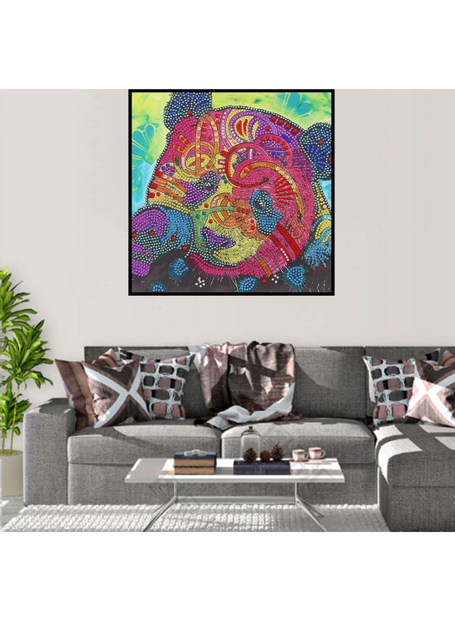 DIY 5D Stone Studded Animal Pattern Wall Art Multicolour 32x2x8cm - Image 5