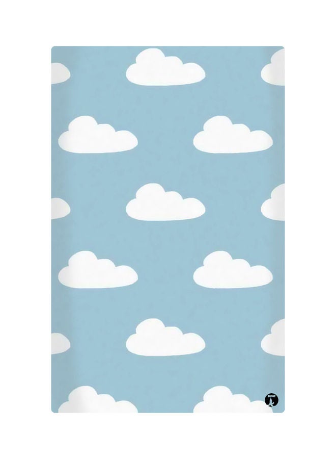 لوحات مغناطيسة للثلاجة بطبعة رسومات أزرق/ أبيض 8.5x0.4x5.5سم