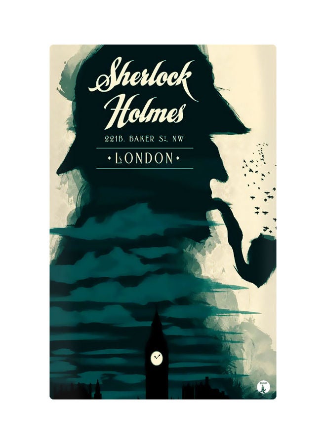 بي بي لوحات مغناطيسة للثلاجة بطبعة رسومات أسود / أبيض / أزرق 8.5سم