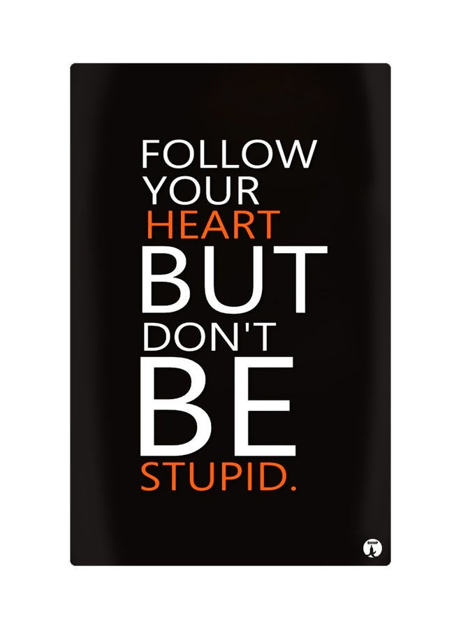 Printed Fridge Magnet Black/Orange/White 8.5x0.4x5.5cm