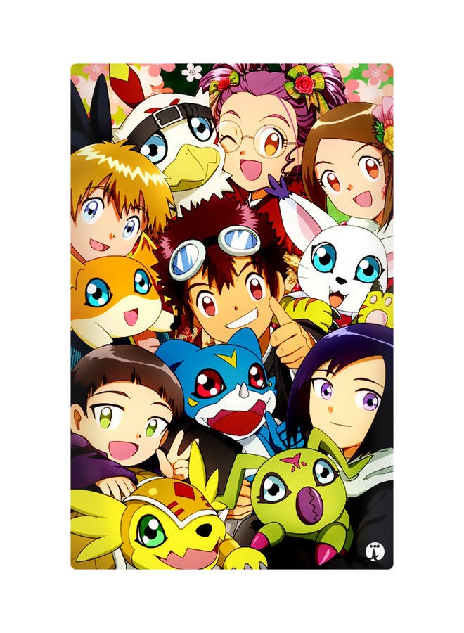 بي بي مغناطيس لتزيين الثلاجة مزين بطبعات متعدد الألوان 8.5سم