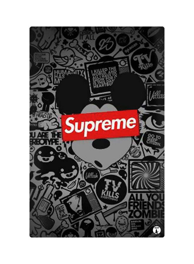 لوحات مغناطيسة للثلاجة بطبعة رسومات أسود / أبيض / أحمر 8.5x0.4x5.5سم