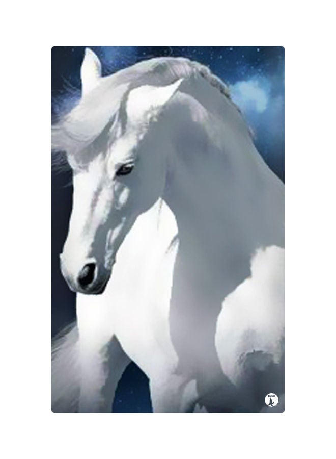 Printed Fridge Magnet White/Blue 8.5x0.4x5.5cm