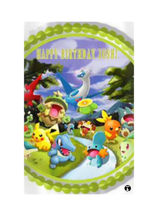 Printed Fridge Magnet Multicolour 8.5x0.4x5.5cm