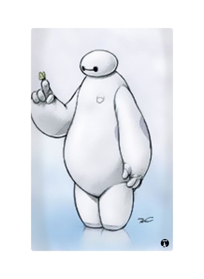 لوحات مغناطيسة للثلاجة بطبعة رسومات أبيض/ أزرق/ أسود 8.5x0.4x5.5سم