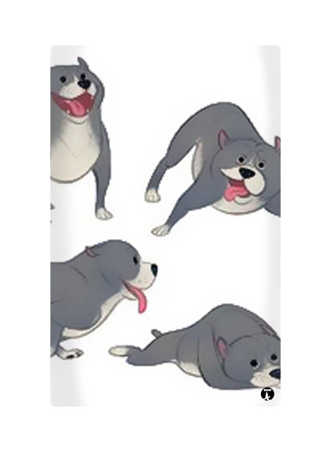 Printed Fridge Magnet Grey/White 8.5x0.4x5.5cm