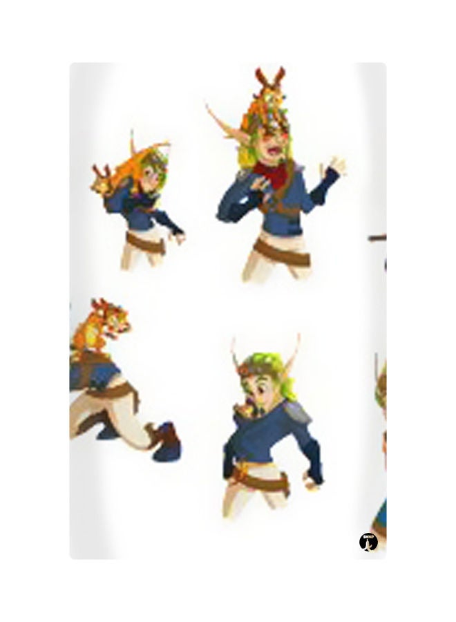 بي بي لوحات مغناطيسة للثلاجة بطبعة رسومات متعدد الألوان 8.5x0.4x5.5سم