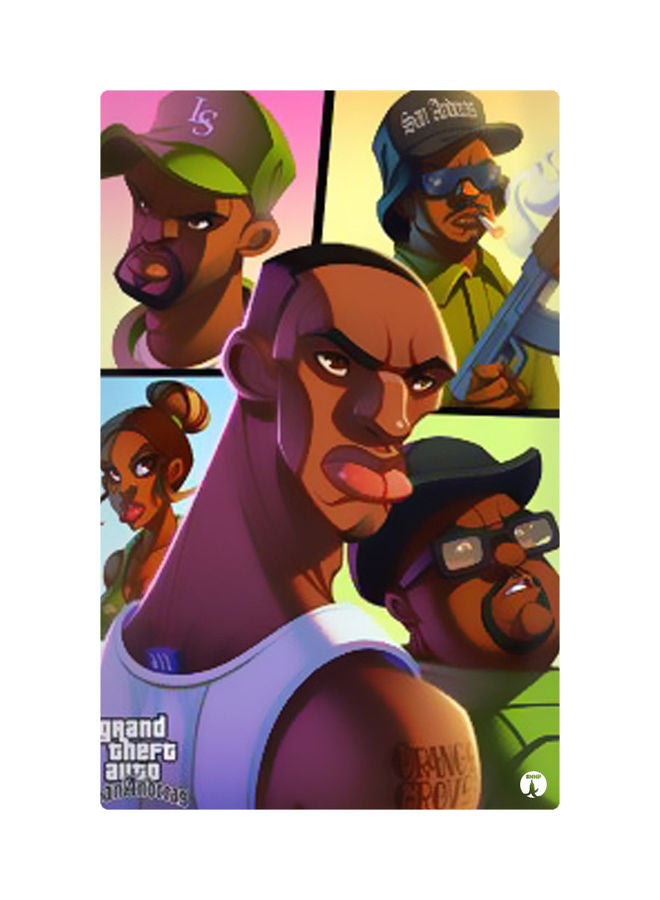 Printed Fridge Magnet Multicolour 8.5x0.4x5.5cm