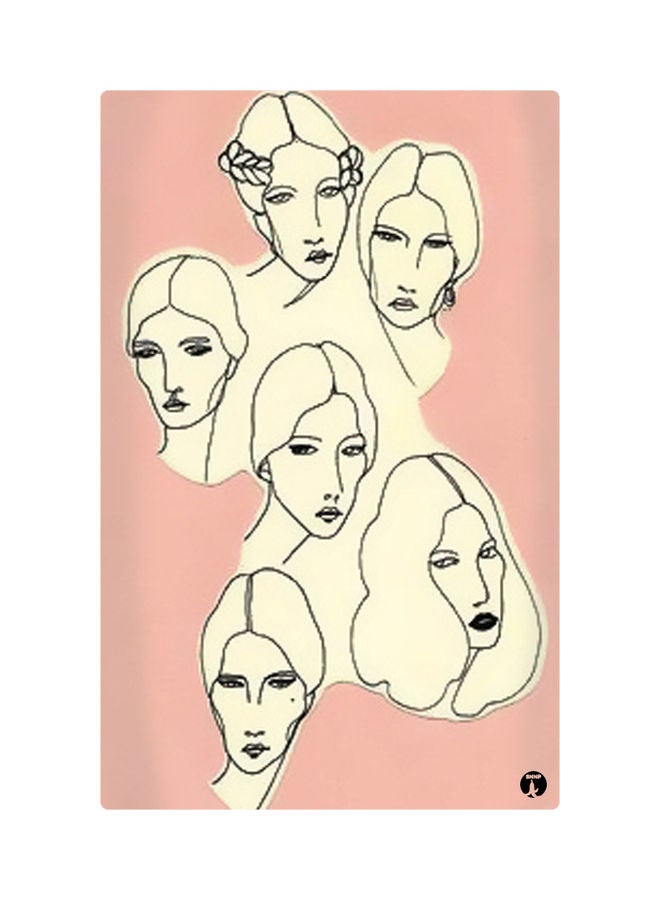 BP Printed Fridge Magnet Pink/White 8.5x0.4x5.5cm